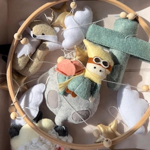 Baby mobile the little boy and girl *Star baby mobile * Baby mobile for boy * Nursery mobile