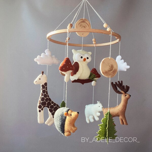 Safari Baby Mobile Etsy