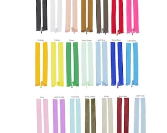 10cm (4 inch) Sewing Open-End Gauge 0 Separating Zippers For DIY Doll Clothes