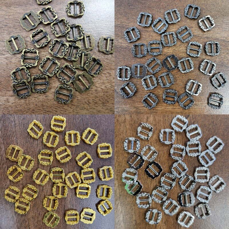 10 Mm Bronze Slide Buckles - Etsy UK