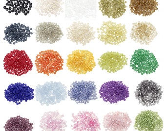 Doll Clothes DIY Sewing Supplies 3mm Tiny Round Plastic Buttons with Rim Choice of 25 Colours