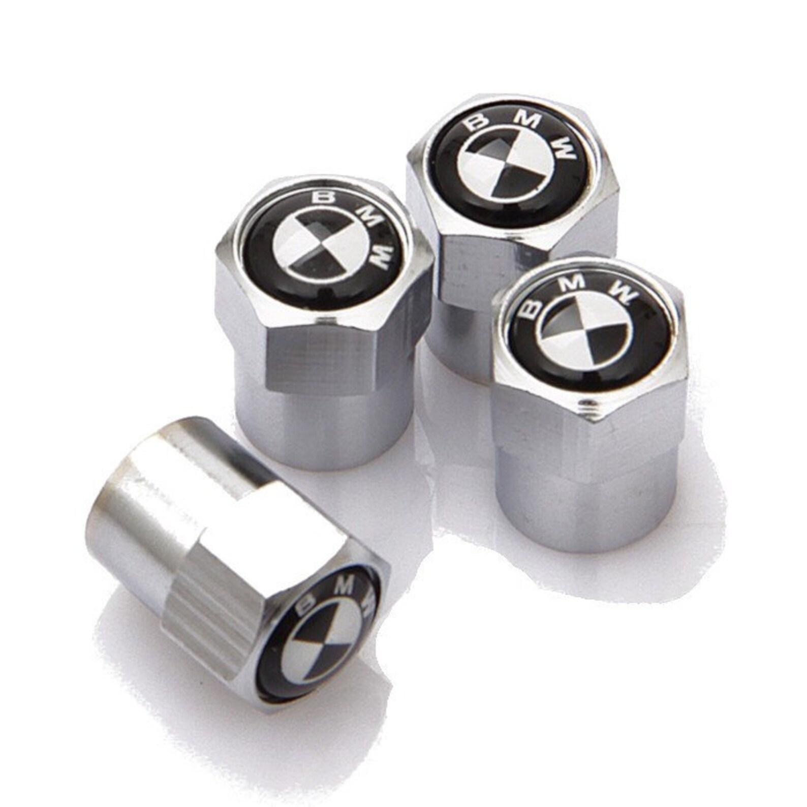 BMW Logo Non Slip Air Valve Caps Chrome black for BMW 3 Etsy