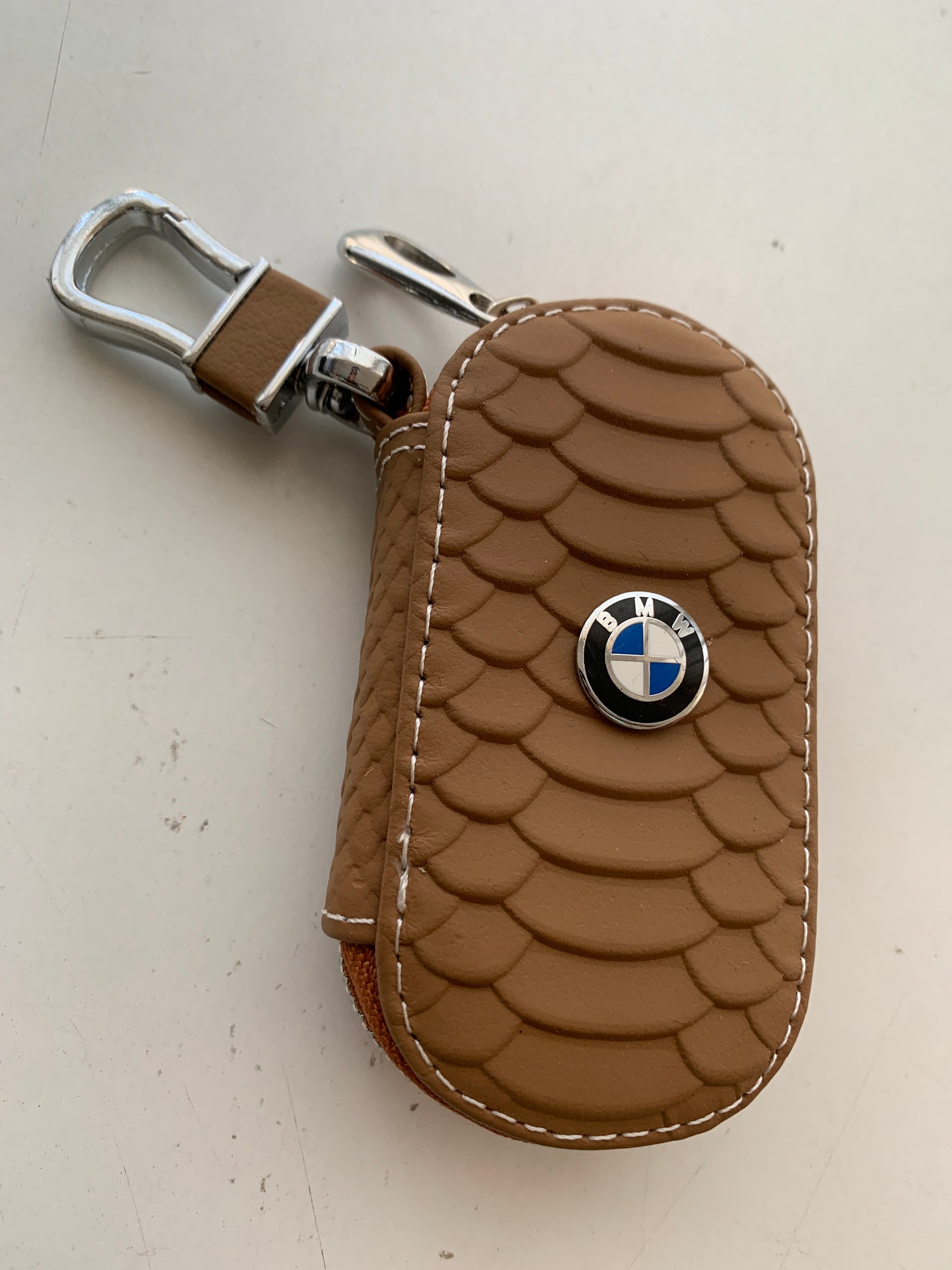 BMW Genuine Key Holder Fob Leather Case Cover Luxury Brown | Etsy