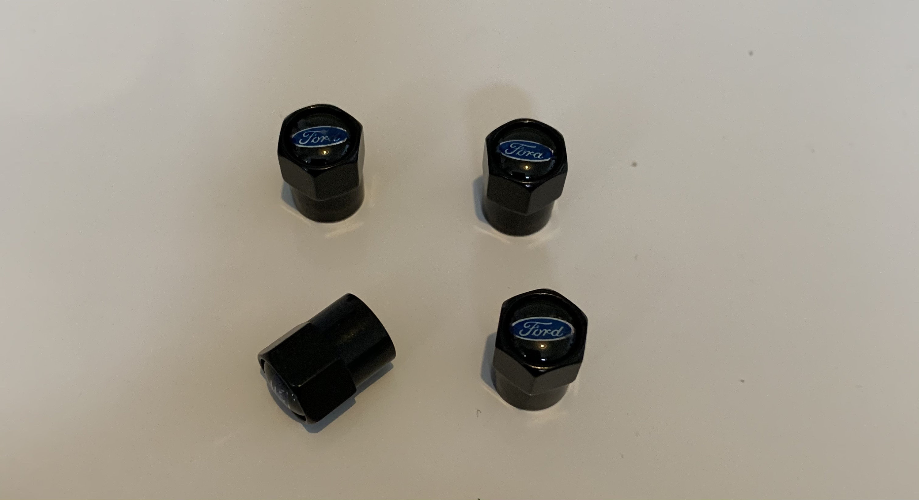 4x Ford Black & Blue Wheel Valve Dust Caps Etsy