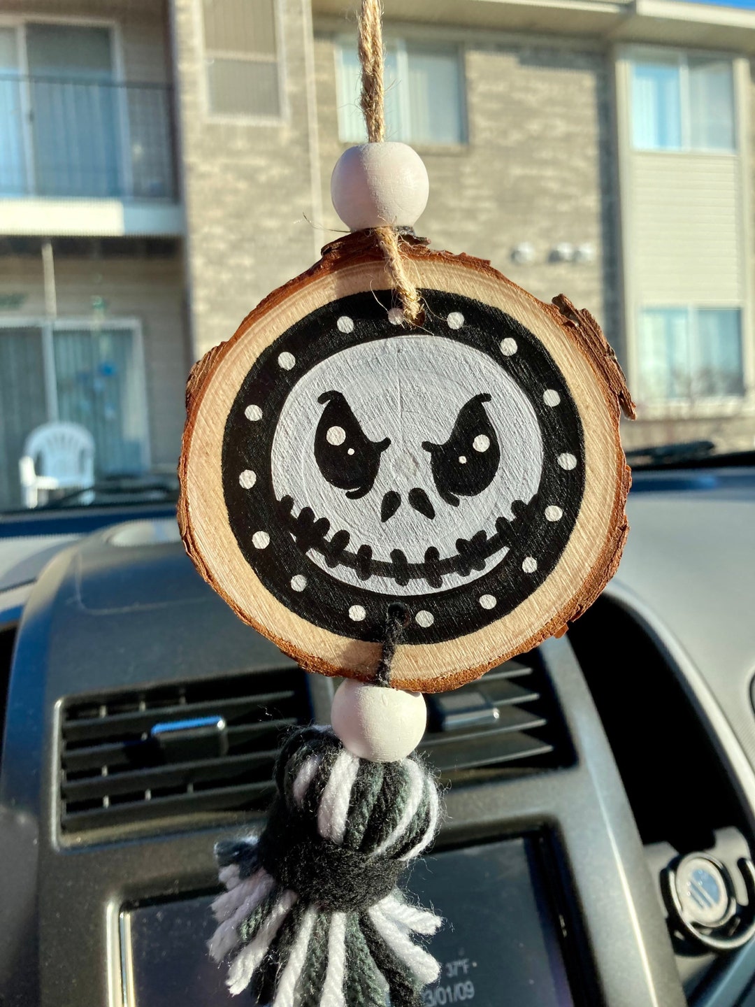 Jack Skellington Car Charm Nightmare Before Christmas Art Etsy