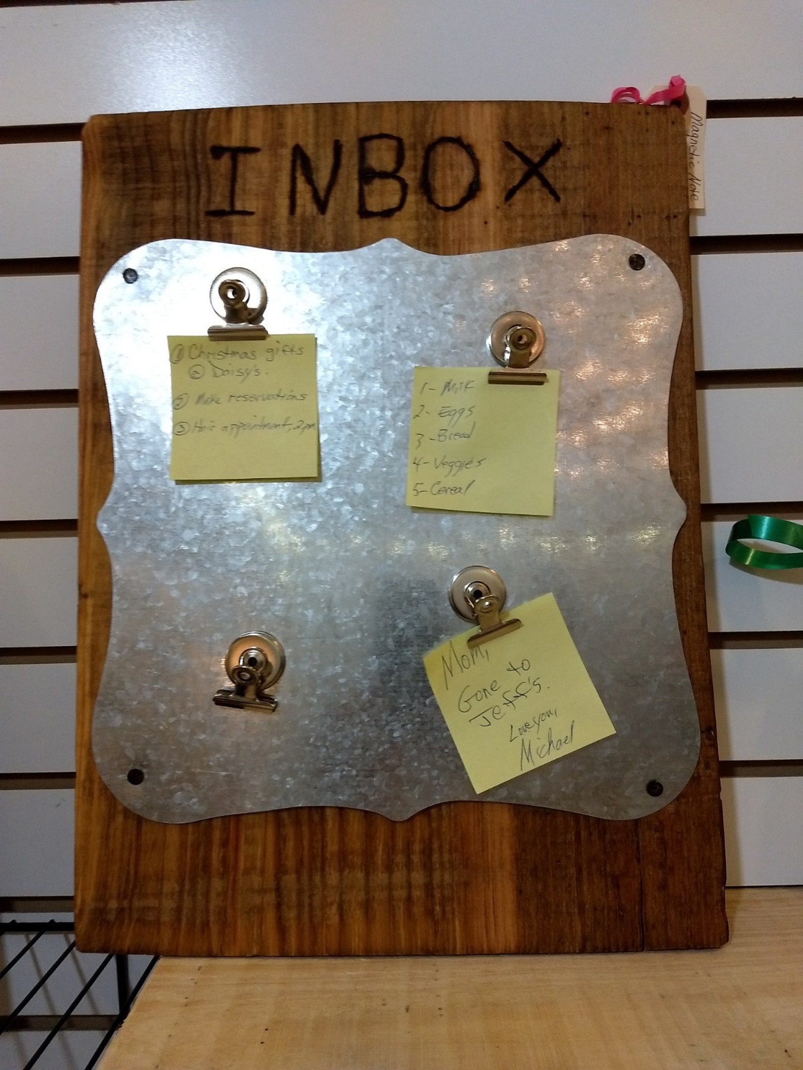 Country INBOX Wall Hanging Message Center Etsy