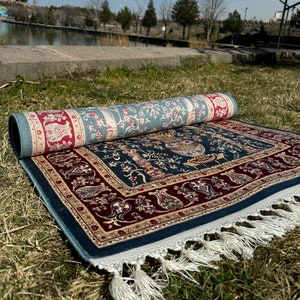 Luxury Thick Prayer Mat, Salah Mat, Ramadan Gift, Premium Islamic Favors Gift, Muslim Prayer Rug, Sajadah, Eid Gift, Wedding Gift, Janamaz