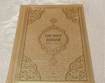 English Translated Quran: Thermo Leather Islamic Gift (20x14 cm)