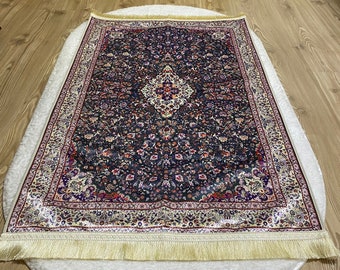 Luxe gebedsmat, bloemen islamitisch cadeau, Ramadan Sajadah