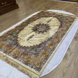 Luxury Prayer Mat, Ramadan Gift, Prayer Rug For Muslim, Sajadah, Premium Islamic Favors Gift, Eid Gift, Wedding Gift, Janamaz, Hajj Gift