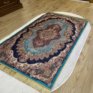 Luxury Prayer Mat, Ramadan Gift, Prayer Rug For Muslim, Sajadah, Premium Islamic Favors Gift, Eid Gift, Wedding Gift, Janamaz, Hajj Gift