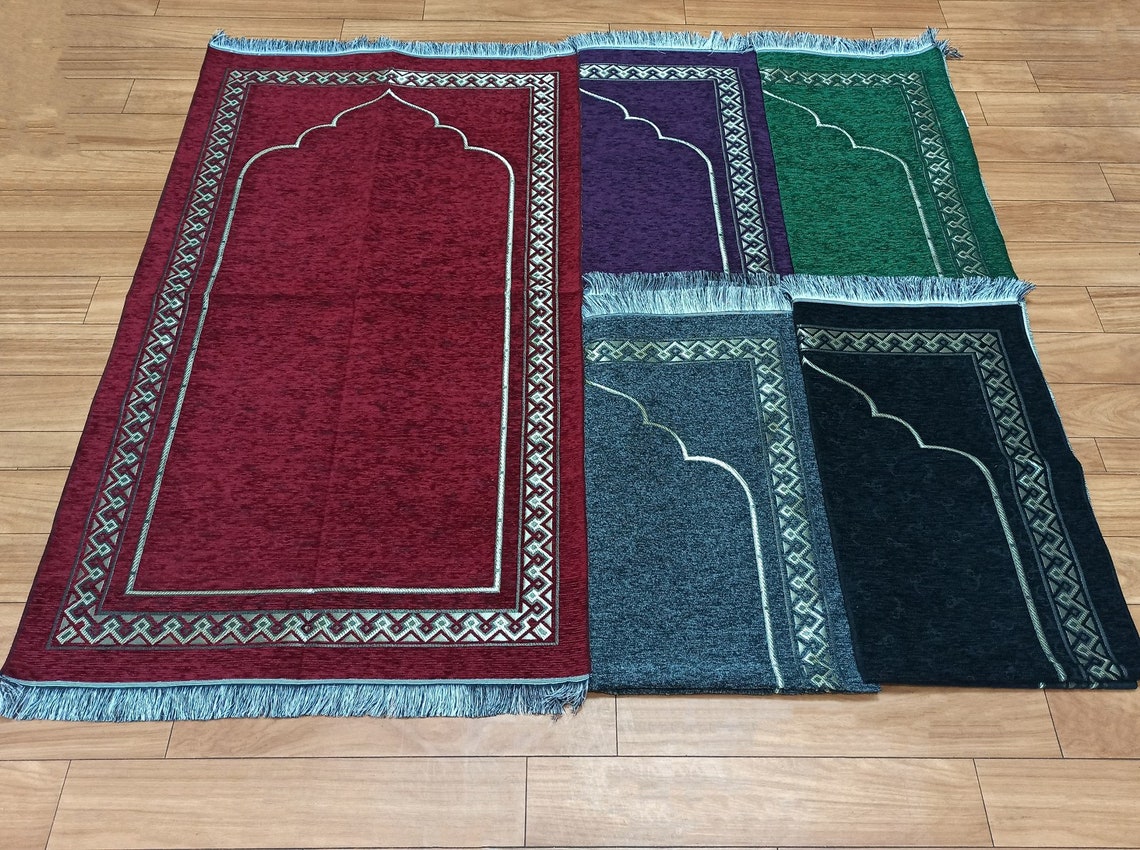 Personalized Prayer Mat Green Color Mat Father's Day Etsy