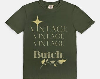 Vintage Butch-shirt, Sapphic Gifts, LGBT Pride-T-shirts, lesbienne, WLW, homoshirt