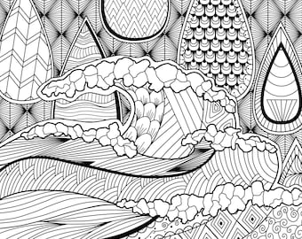 Zen Adult Coloring Book Pages - Whimsy