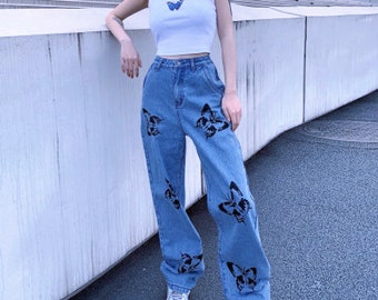 Butterfly Jeans - Etsy
