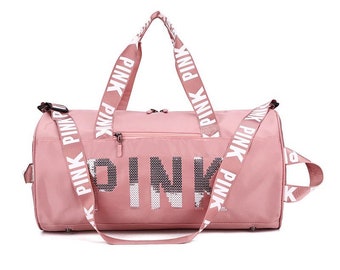 pink weekend bag