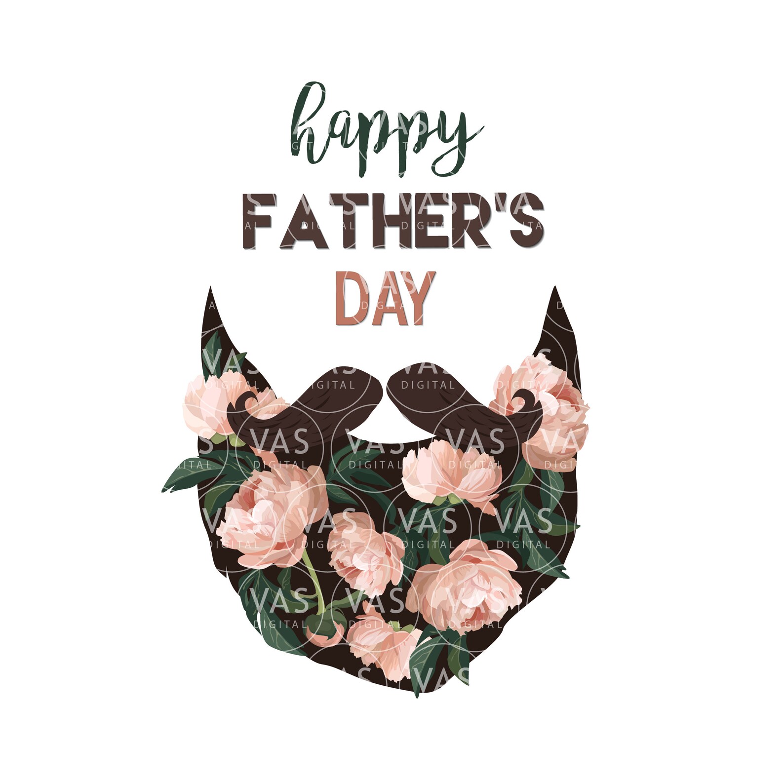 Download Happy Fathers Day SVG. Daddy Beard svg file. Fathers Day Gift | Etsy