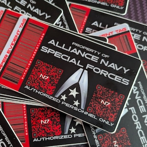 Mass Effect Property Sticker - Commander Shepard