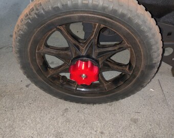 Custom Zuca disc golf cart wheel nuts