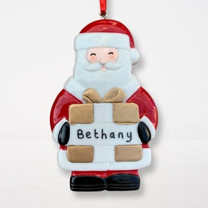 Personalised Christmas Decoration Santa 1st Xmas Gift Ornament - Etsy UK