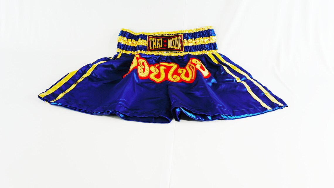 Authentic Muay Thai Boxing Pants Soft Satin Kickboxing Etsy