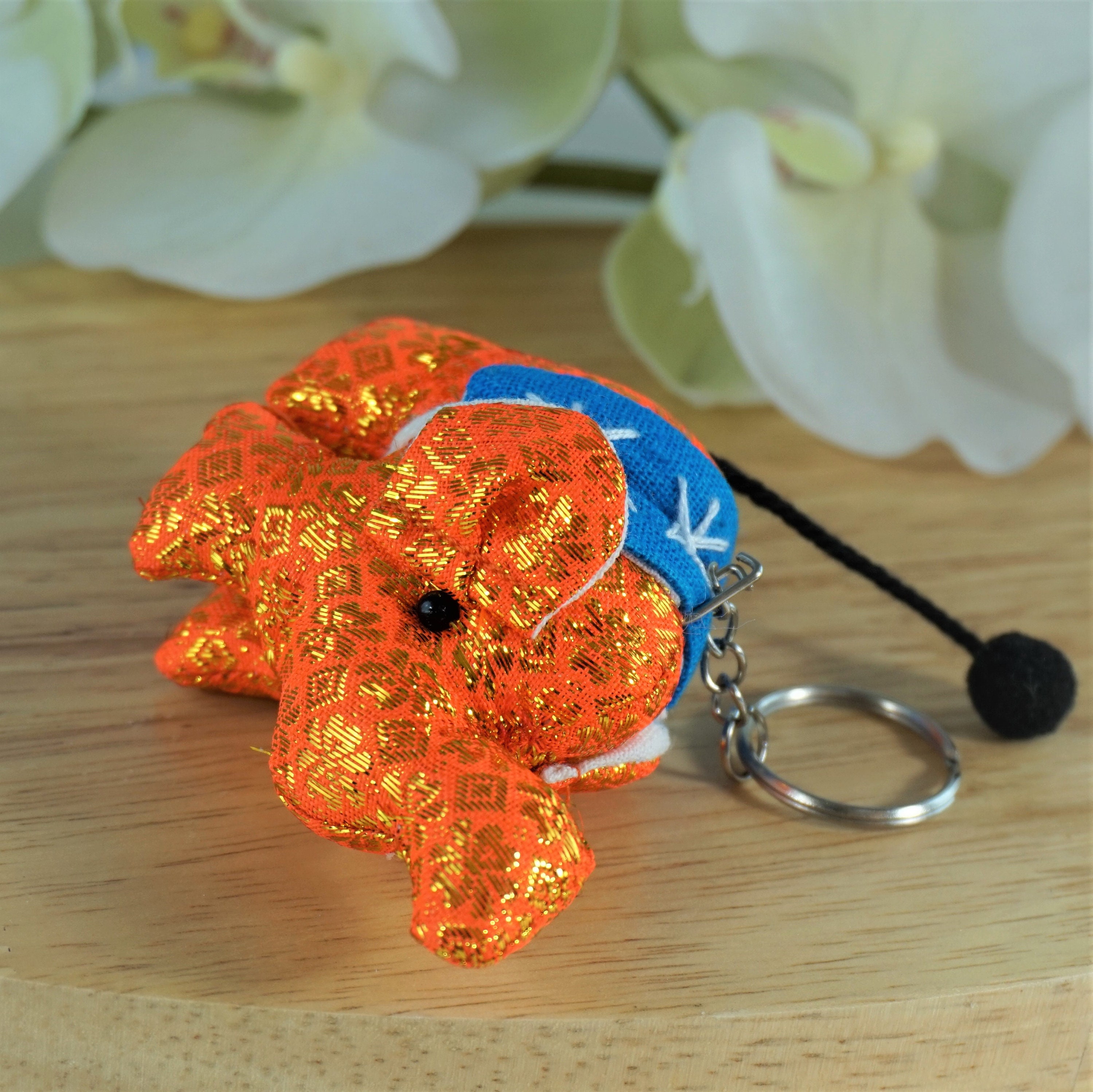Adorable Elephant Keychain Gift Set 5 pcs from Thailand Etsy