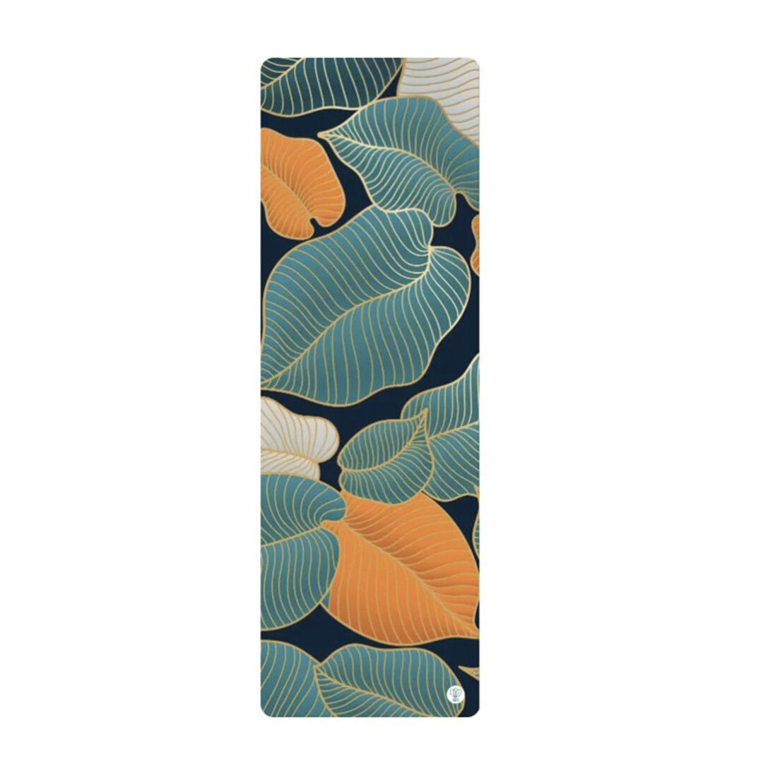 Tapis de yoga de voyage en caoutchouc naturel - ULTIMATE GREY - végétalien et antidérapant - facilement pliable, idéal pour voyager - sac de transport inclus - épaisseur du tapis 1mm