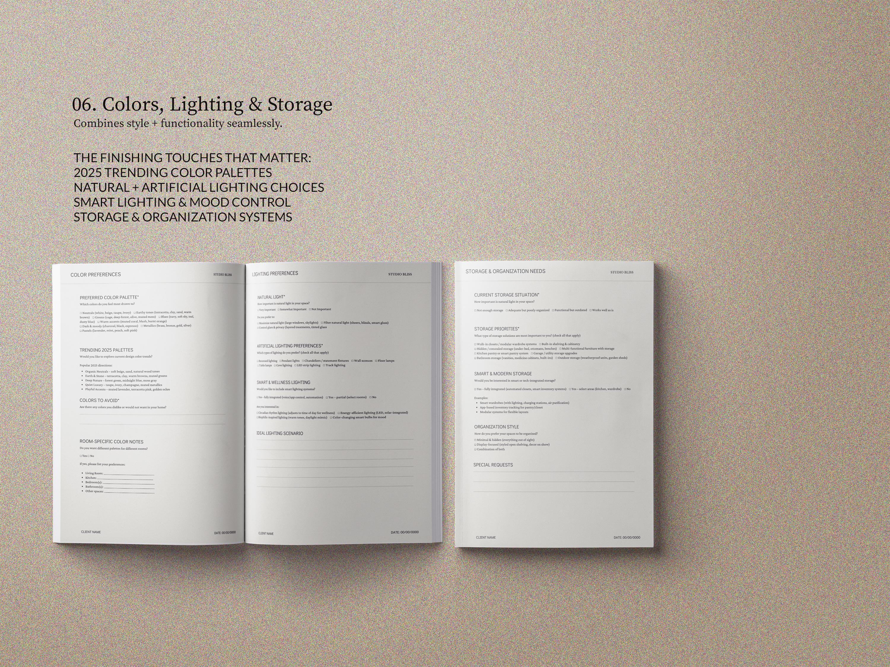 Interior Design Client Questionnaire Template: Canva & Google Form ...