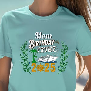 Personalized Birthday Cruise Shirt Comfort Colors® – Custom Cruise Trip Tee for Adults & Youth – Family Birthday Vacation Shirt