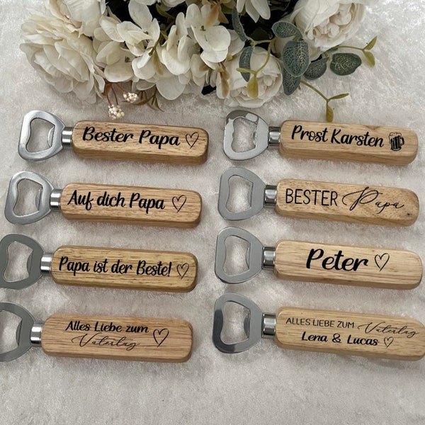 Bottle opener personalized with engraving Father's Day, Best Dad, name, Father's Day gift, husband gift, grandpa gift, dad gift cheers, beer opener