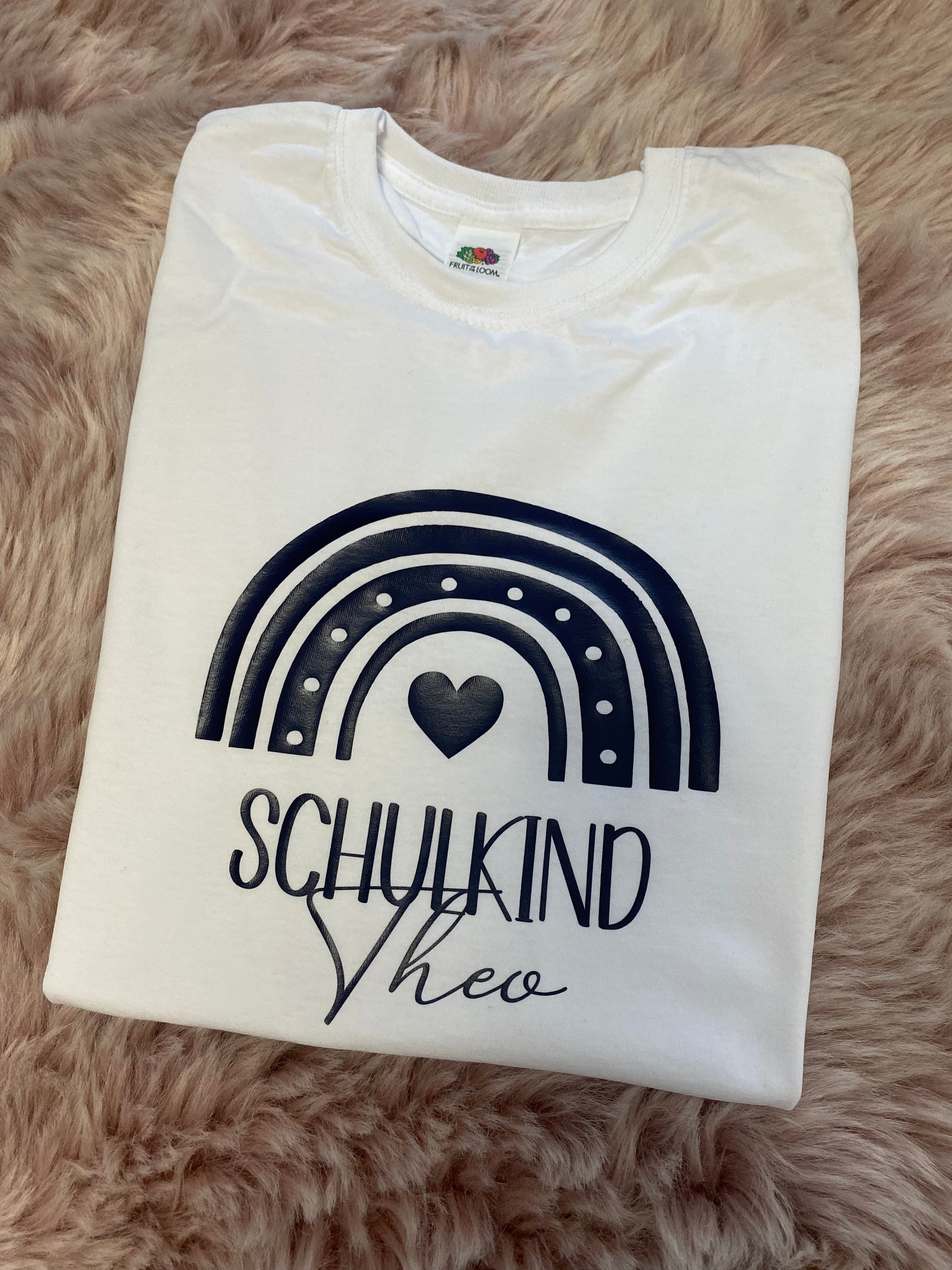 Einschulungs TShirt personalisiert mit Namen Regenbogen Shirt Etsy