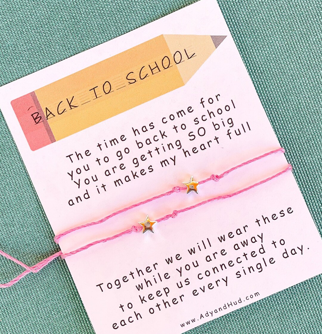 Ensemble De Bracelets Coeur Pour La Rentrée Scolaire, Bracelet Coeur