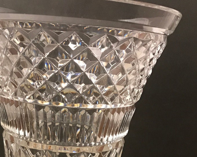 Signed Waterford Glendora Pattern 10” Flared Vase