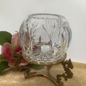 Large Cut Crystal Rose Bowl - Etsy Large Cut Crystal Rose Bowl - Etsy