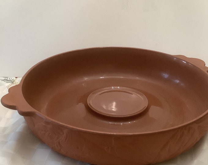 Large Terracotta Chip and Dip Bowl