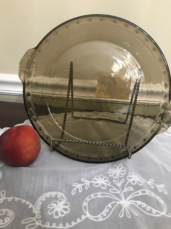 Vintage Pyrex Amber Glass Pie Plate 229 inch)