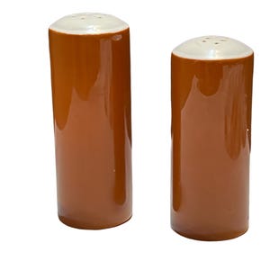 vintage Mid-Century Ironstone Salt & Pepper Shaker Set, Harmony House Made for Sears Shakers