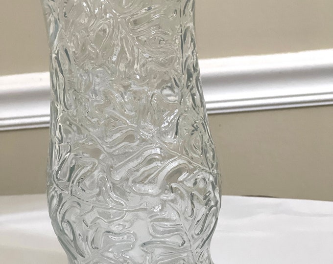 E. O. Brody Embossed Oak Leaf Vase, Gift for Mom
