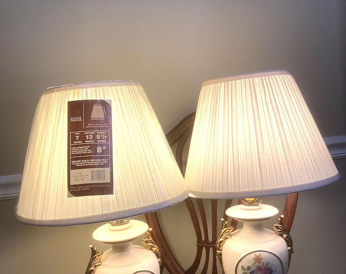 Ceramic Urn-Form Style Table Lamps, Bouidor Lamps, Gift for Home