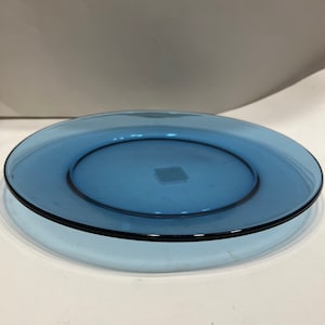 Presence Demiun Blue  Glass Serving Platter by Anchor Hocking