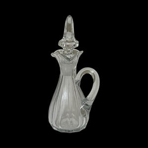 Narrow Flute Clear (Stem 393) Cruet and Stopper, Four Ounces Cruet by Heisey