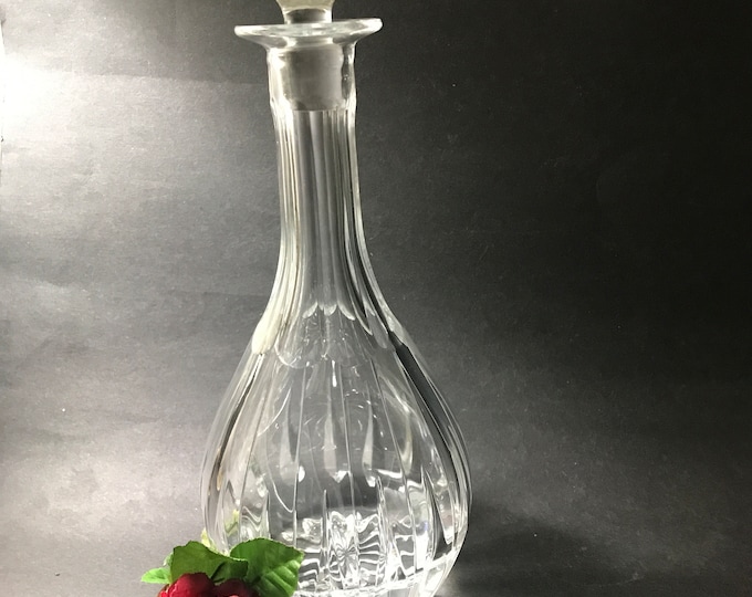 Crystal Decanter Parallel by Block, Liquor Decanter, Gift For Him