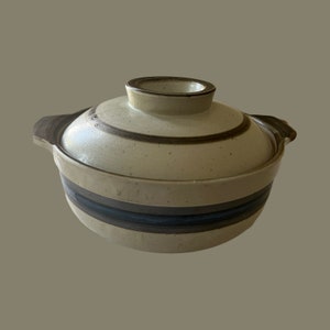 Stoviglie vintage Otagiri Horizon Series, casseruola con coperchio, ciotola da portata in gres giapponese di metà secolo