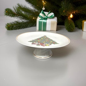 Vintage Christmas Tree Cake Stand: Action Industries Holiday Decor