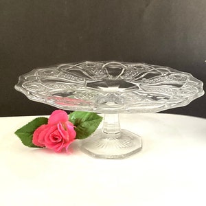 Imperial Glass Cake Stand, Plate on Pedestal, Wedding, Baby Shower Dessert Server