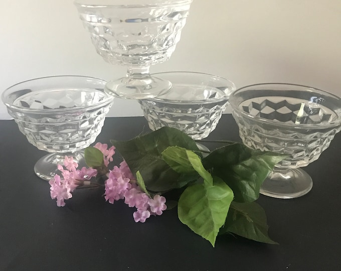 Fostoria American Sundae/Sherbet/Dessert Cup/ Pedestal Sundae Glass