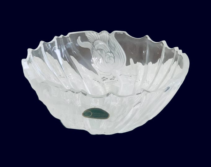 Godinger Frosty Tulip Lead Crystal Bowl Made in West Germany