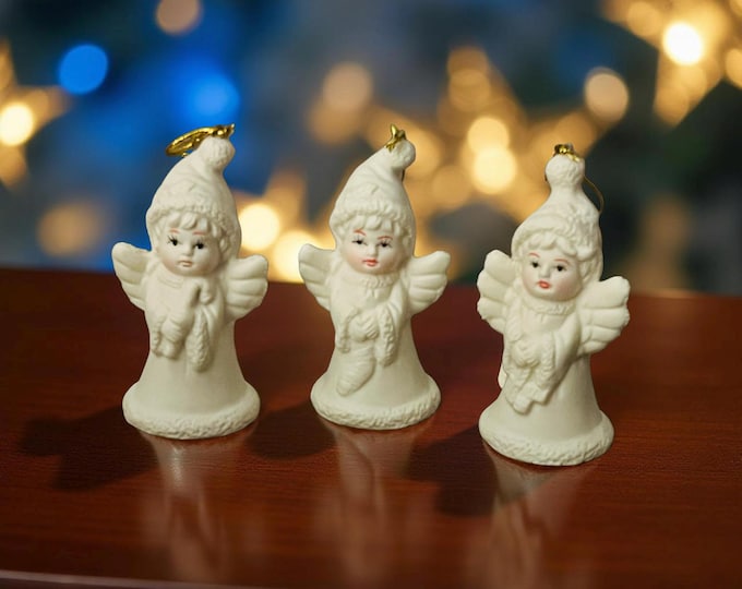 Angel Bell Hanging Christmas Tree  Ornaments: Jade Collection by World Bazaars Inc