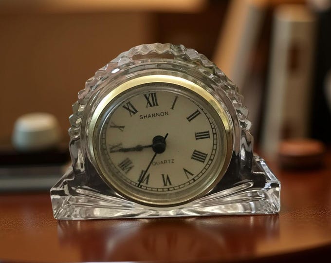 Shannon Crystal Mantel Clock/Design of Ireland