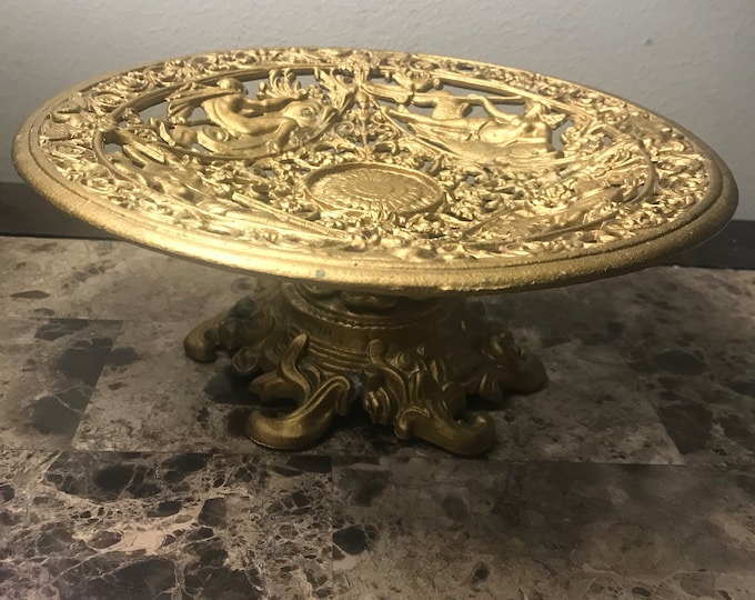 Cast Iron Mythology Home Decor/ Greek / Neptune/ Metal Centerpiece/ Gift